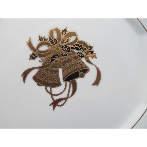 Mikasa Happy Bells Luncheon Accent Octagonal Plates 9" Set of 2 - Picture 3 of 9